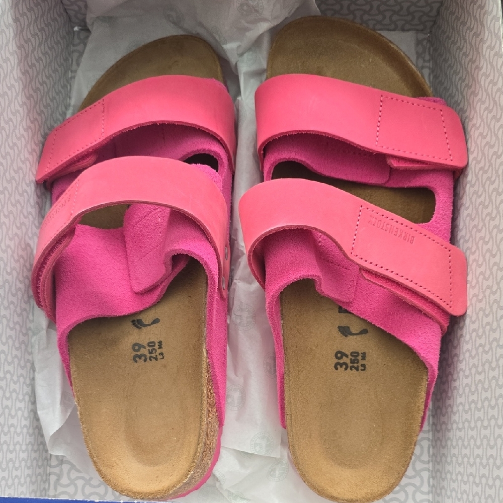 Birkenstock Pink Comfort Sandals with Adjustable Straps